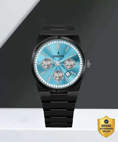 Image of Roadster Original Black Plated Scratch Resistant Chrono Date Watch