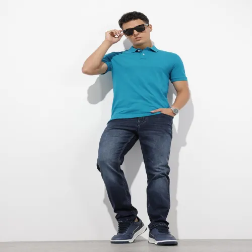 Image of Roadster The Lifestyle Co. Regular Fit Polo Collar T-shirt