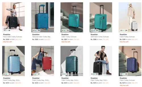 Image of Roadster Suitcase Maximum 84% discount 