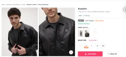 Roadster The Life Co. Faux Leather Bomber Jacket
