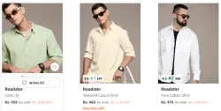 Roadster The Lifestyle Co. Casual Shirt Starting @ ₹459
