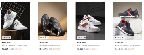 Image of Roadster The Lifestyle Co Men Regular Shoes Starting At @₹524