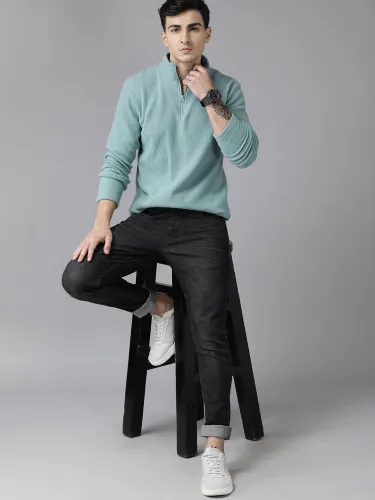 Image of Roadster The Lifestyle Co. Men Mock Collar Sweatshirt