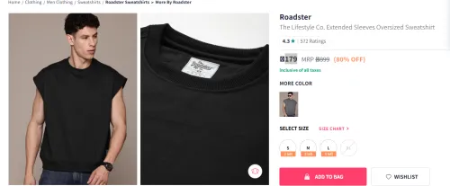 Image of Roadster The Lifestyle Co. Oversized Sweatshirt