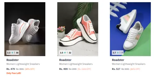 Image of Roadster The Lifestyle Co. Women Sneakers Starting At @₹479