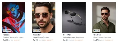 Image of Roadster The Lifestyle Sunglasses Upto 84% OFF