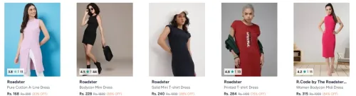 Image of Roadster Women's dress up to 88% Discount 
