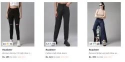 Roadster Womens Jeans Starting @ ₹299