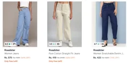 Roadster Womens Jeans Upto 85% Discount