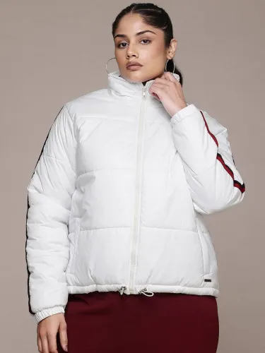 Image of Roadster Women Striped Padded Jacket