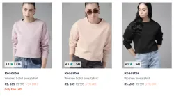 Roadster Women Sweatshirt Starting @ ₹289