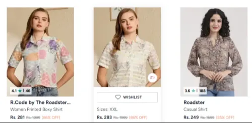 Image of roadster women top-shirts up to 85% Discount 