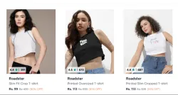 Roadster Womens T Shirts From ₹99