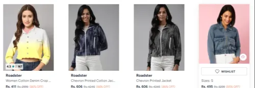 Image of Roadster Women's jackets up to 865 Discount 