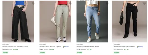 Image of Roadster Women's Jeans at minimum 73% Discount