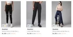 Roadster Womens Jeans Upto 90% Discount