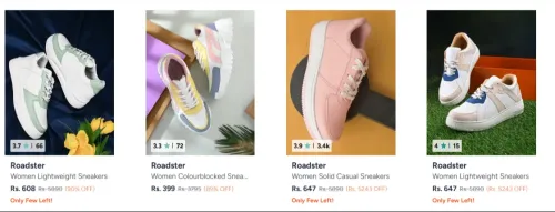 Image of Roadster Women's Shoes at minimum 80% Discount