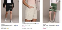 Roadster Womens Shorts at minimum 70% Discount