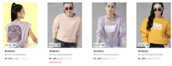 Roadster Womens Sweatshirts starting at ₹229