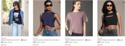 Roadster Womens T Shirts Starting @ ₹92