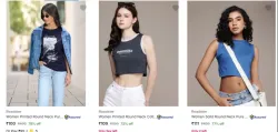 Roadster Womens T Shirts Starting @ ₹100