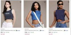 Roadster Womens tshirts starting ₹124 