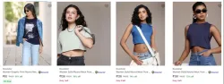 Roadster Womens T Shirts Starting @ ₹92