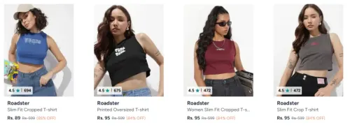 Image of Roadster Womens Western Wear at minimum 70% Discount