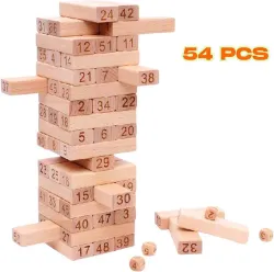 Roarify Wooden Jenga Tumbling Tower