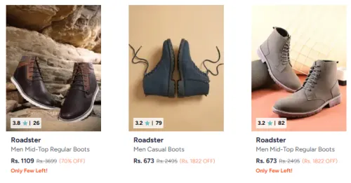 Image of Roaster Men Boots Starting @ ₹673