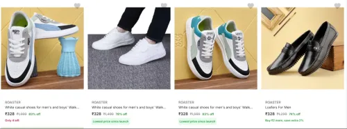 Image of Roaster Men’s Casual Shoes at minimum 70% Discount