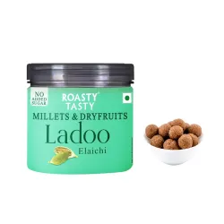 Roasty Tasty Elaichi - Millets & Dryfruits Ladoo | No Added Sugar | Energy Bar Replacement | No Artificial Flavor | Heal