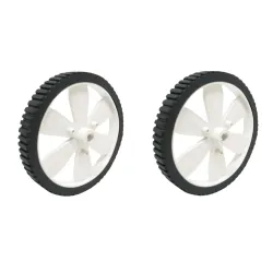 Robocraze White BO Motor Wheel 71.6mm Diameter (Pack of 2)