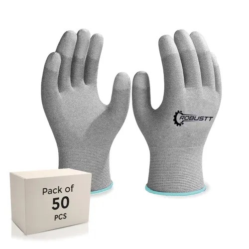Image of Robustt ESD Grey Safety gloves Pack of 50