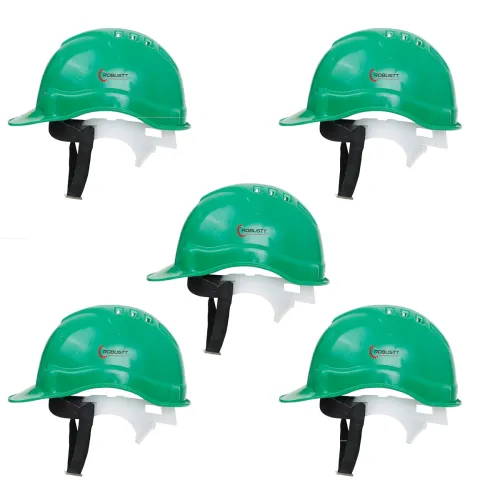 Image of Robustt Safety Helmet - Green (Pack of 5)