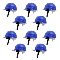 Robustt Safety Heavy Duty Material Helmet - Blue (Pack of 10) 