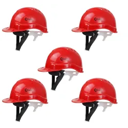Robustt Safety Helmet - Red (Pack of 5)