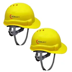 Robustt X Shree JEE Yellow Safety Helmet (Pack of 2)