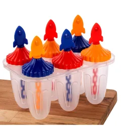 Rocket Popsicle Ice Pop Maker (Set of 6)