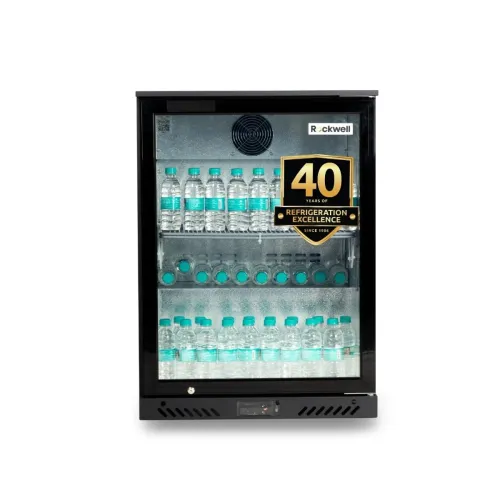Image of ROCKWELL 130Ltr, Back Bar Cooler, Digital Temperature Display, Heavy Duty Design (BB120C,Black)