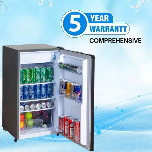 Image of Rockwell 91 L Direct Cool Single Door 1 Star Refrigerator (Silver, MB100)