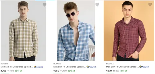 Image of RODEIZ Men Slim Shirt Up to 80% Discount