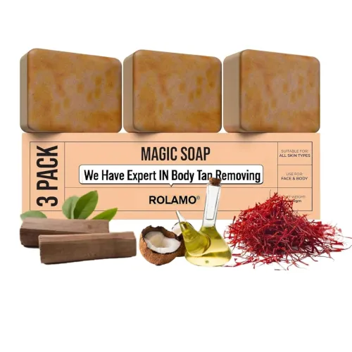 Image of ROLAMO Magic Soap (Sandalwood & Saffron, 3-Pack)