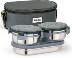 ROLON Lunch Lock Double Decker, 3 Airtight Containers