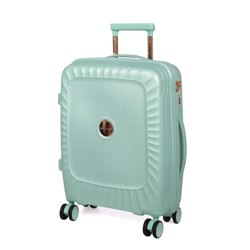 Image of ROMEING Sicily 20 inch, Polypropylene Luggage, Hard Sided, (Sky Blue 55 cms) Small Cabin Trolley Bag | 8 Spinner Smooth 