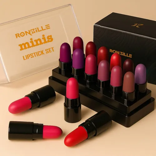 Image of RONZILLE Mini Bullet Lipstick Set of 12 
