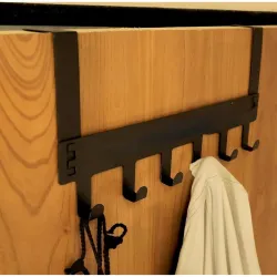 Rorian 1 Pcs Over The Door Hanger, 7 Hook Design Versatile Door Hook Hanger Ideal for Organizing Clothes Perfect Door Ha