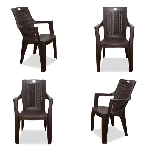 Image of Rosa Plastic Arm Chairs set of 4