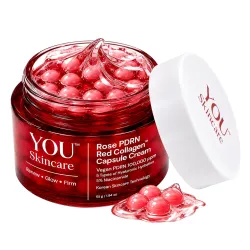 Rose PDRN 100,000ppm Capsule Cream | For Barrier Repair & Glow | with Collagen, Ceramides, 5X Hyaluronic Acid & 5% Niacinamide | Korean Skincare, All Skin Types | 55g