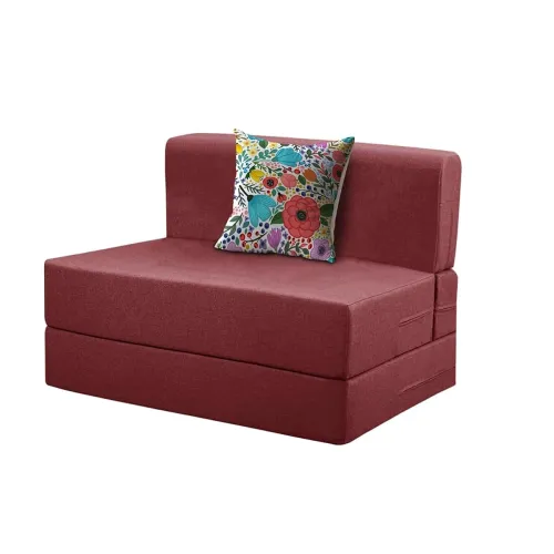 Image of Rosebell Foldable One Seater Sofa Cum Bed Sofa Bed 3 X 6 Feet